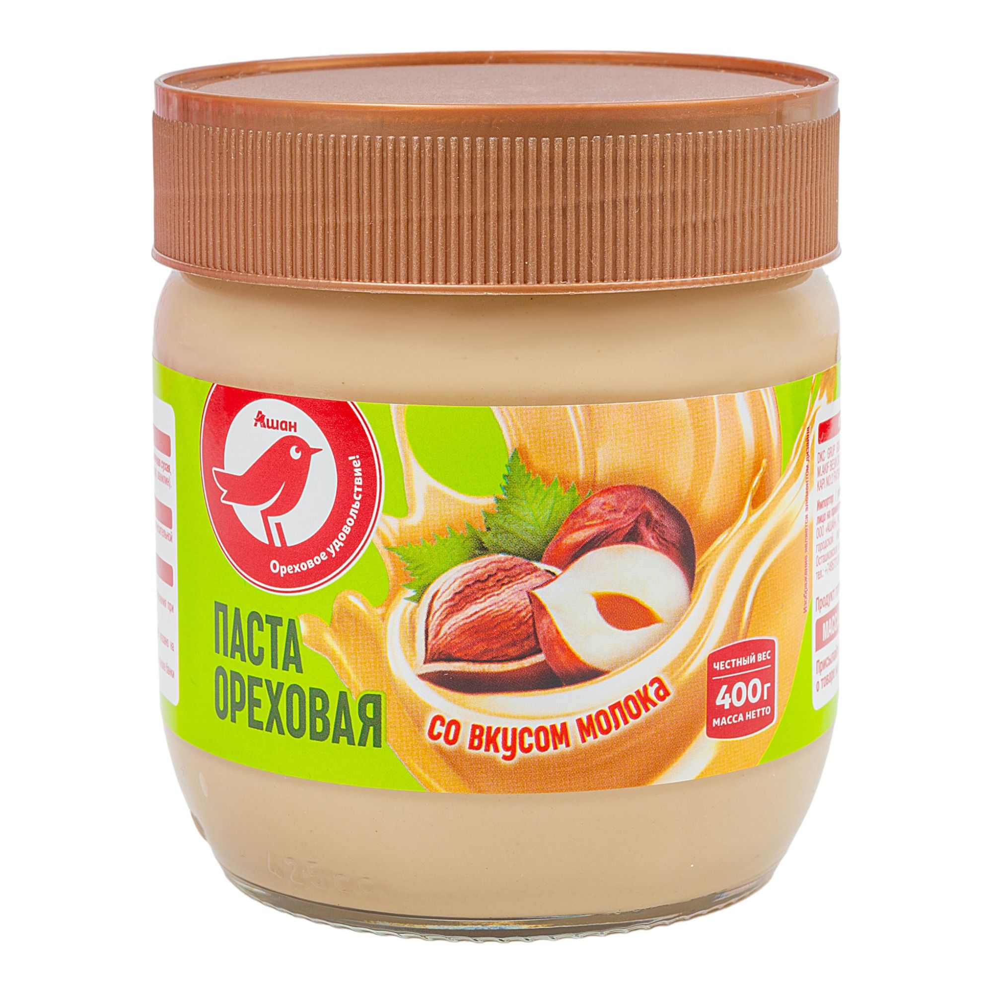

Паста АШАН Красная птица ореховая со вкусом молока 400 г