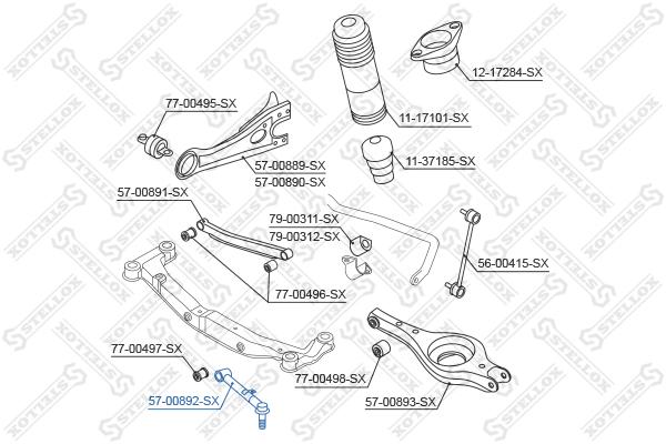 

Рычаг подвески Stellox 5700892SX