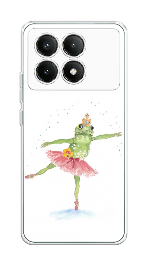 

Чехол на Poco X6 PRO 5G "Лягушка-балерина", Зеленый, 320950-1