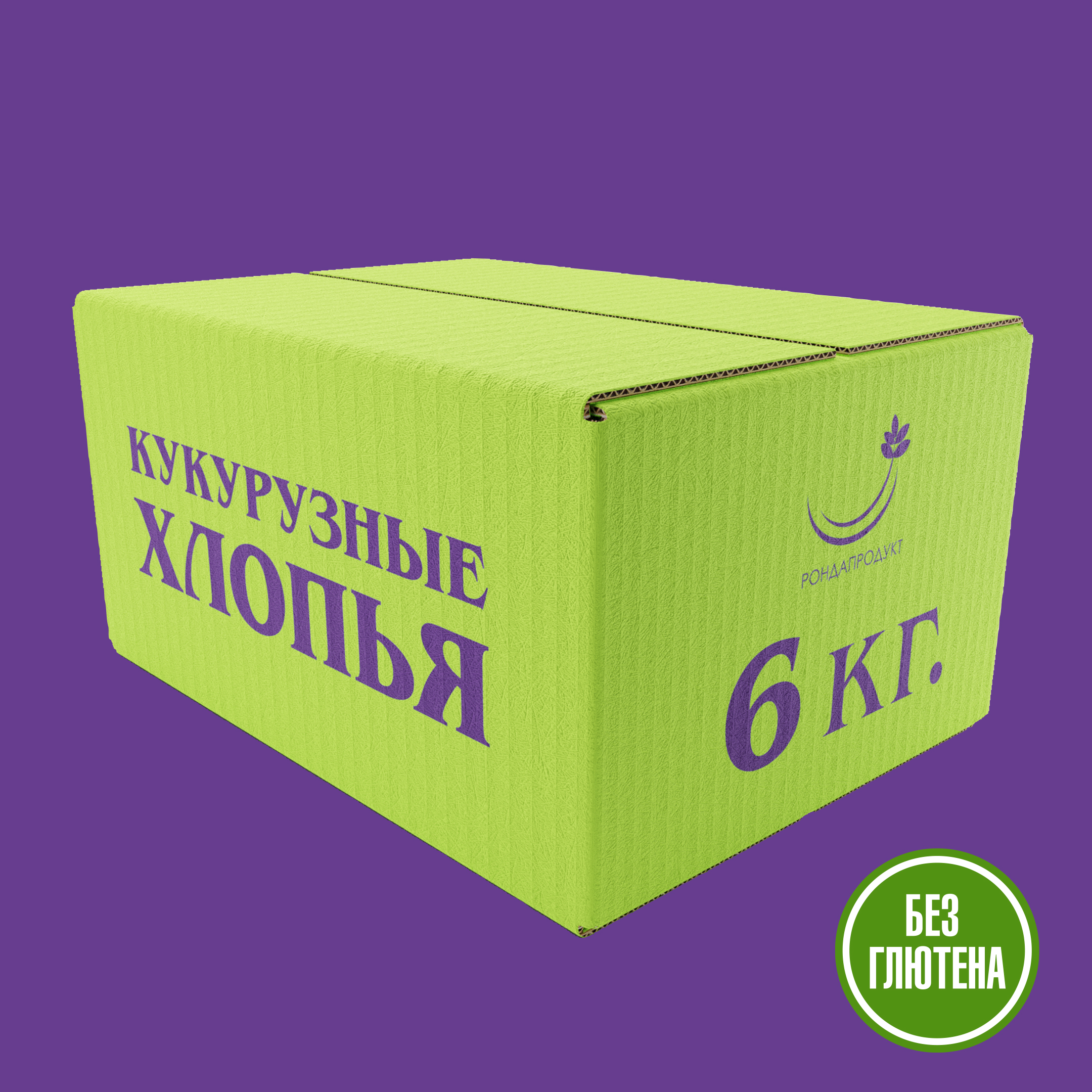 

Кукурузные хлопья Рондапродукт не требующие варки, 6кг, Кукурузные хлопья