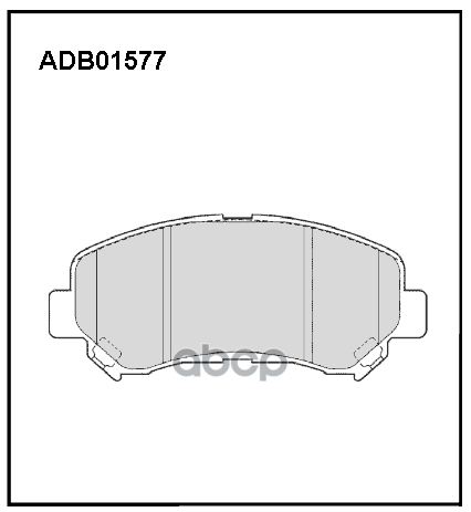 

Колодки передние NISSAN Qashqai (J10) 06->/X-Trail (T31) 07-> ADB 01577, ADB01577