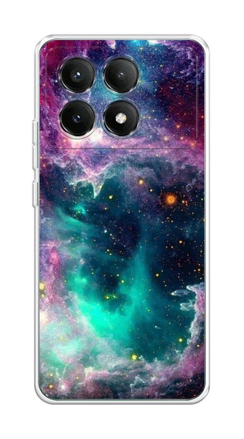 

Чехол на Poco X6 PRO 5G "Звездные облака", Розовый;бежевый, 320950-1