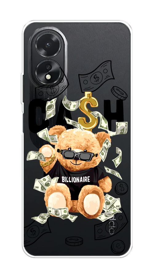 

Чехол на Oppo A18 "Big cash", Черный;серый;бежевый, 2515450-1