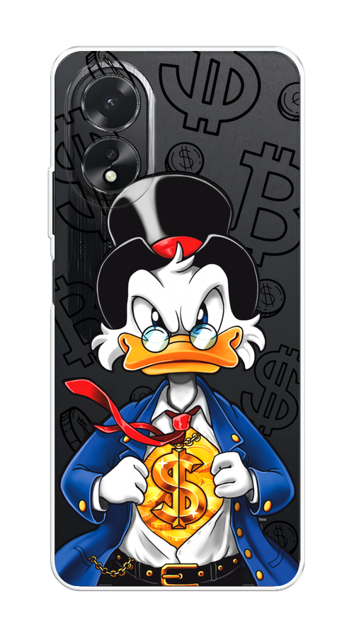 

Чехол на Oppo A18 "Scrooge Goldman", Черный;белый;синий, 2515450-1