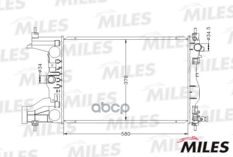 

Радиатор (Паяный) Chevrolet Cruze 1.6 10- Mt Acrb111 Miles арт. ACRB111