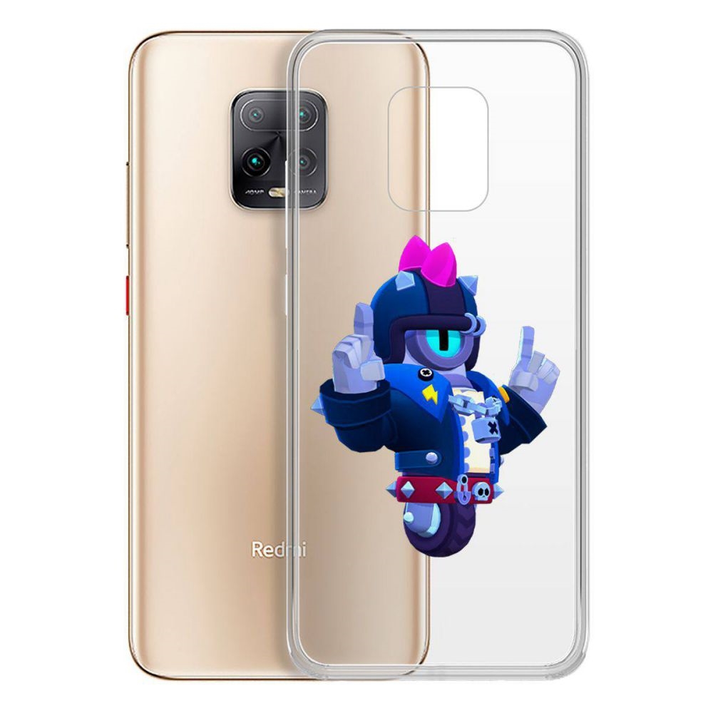 

Чехол-накладка Brawl Stars-Дикий Сту для Xiaomi Redmi 10X 5G/10X Pro 5G, Прозрачный