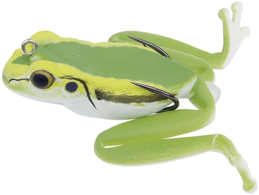 

Приманка для рыбалки Лягушка KAHARA Diving #04 JP Tree Frog, Зеленый;желтый