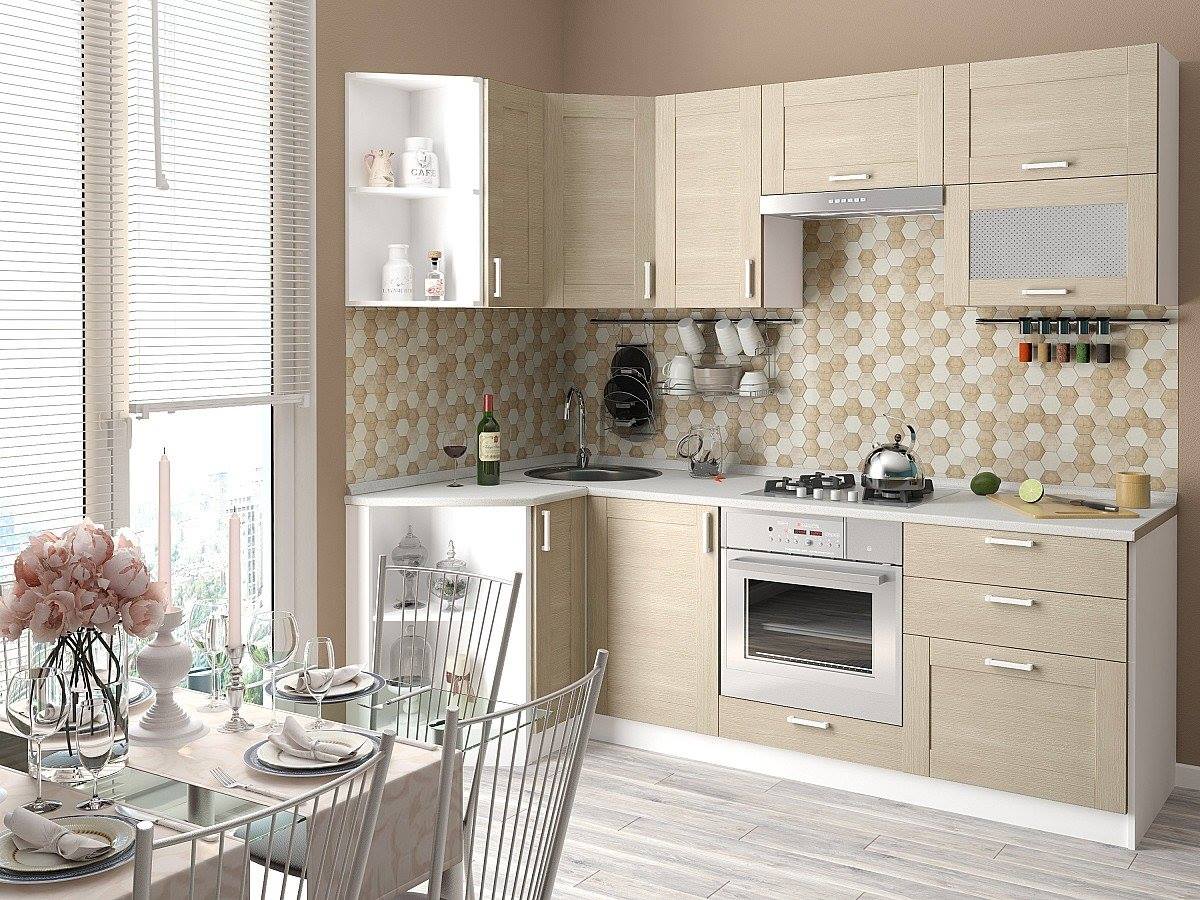 

Vivat Кухня Лофт-03 Cappuccino Veralinga/Белый 2140*1200/2190*600