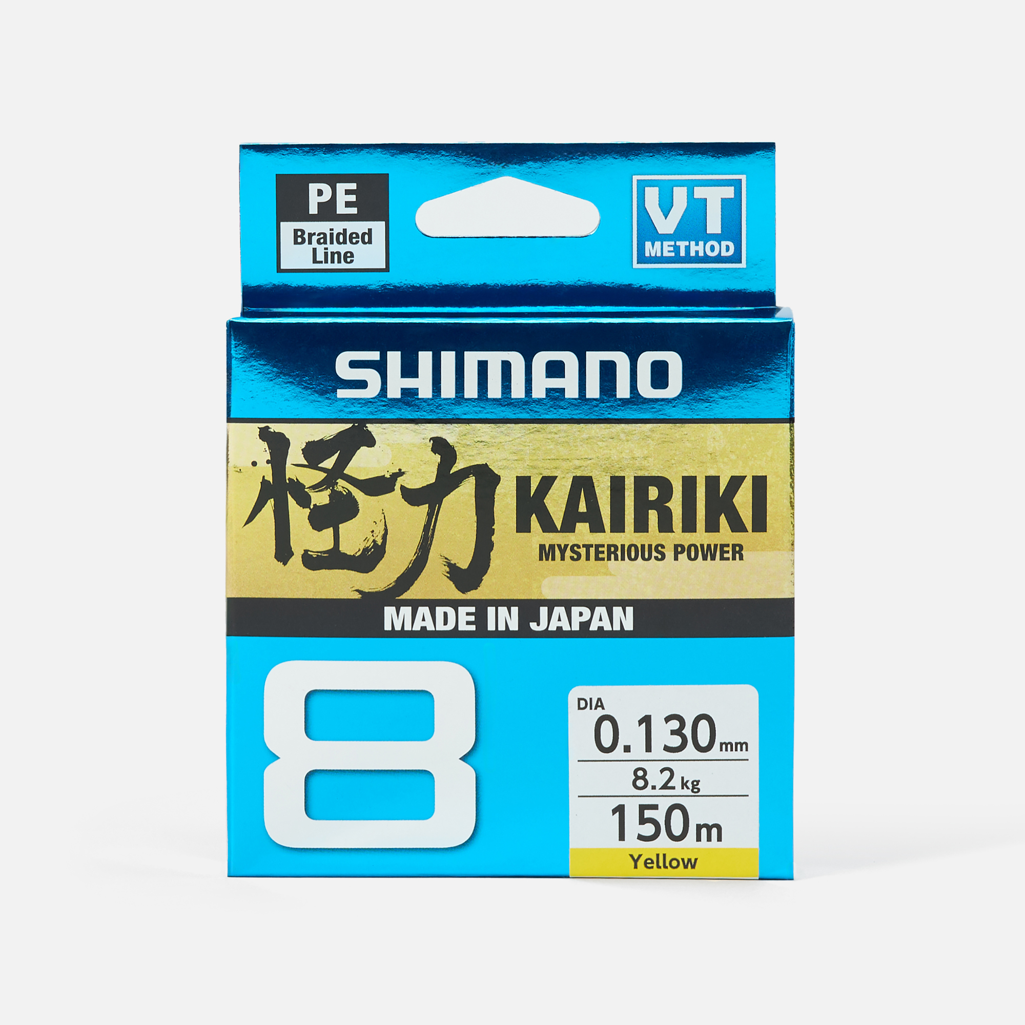 Леска Shimano Kairiki 8, 150м, желтый