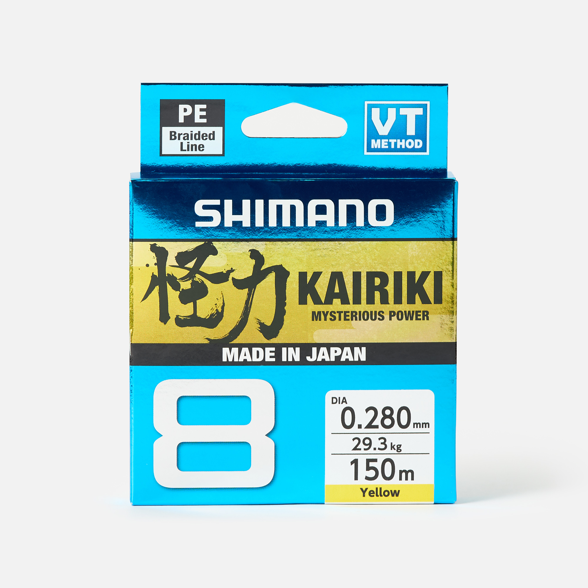 Леска Shimano Kairiki 8, 150м, желтый