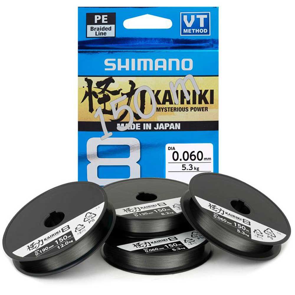 Леска Shimano Kairiki 8, 150м, черный