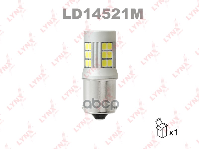 Лампа Светодиодная 12v P21w 21w Ba15s 6200k Lynxauto Led 1 Шт. Картон S25 Ld14521m LYNXaut