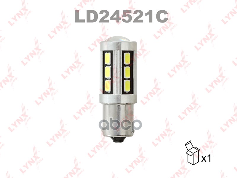 Лампа Светодиодная 24v P21w 21w Ba15s 7200k Lynxauto Canbus 1 Шт. Картон S25 Ld24521c LYNX