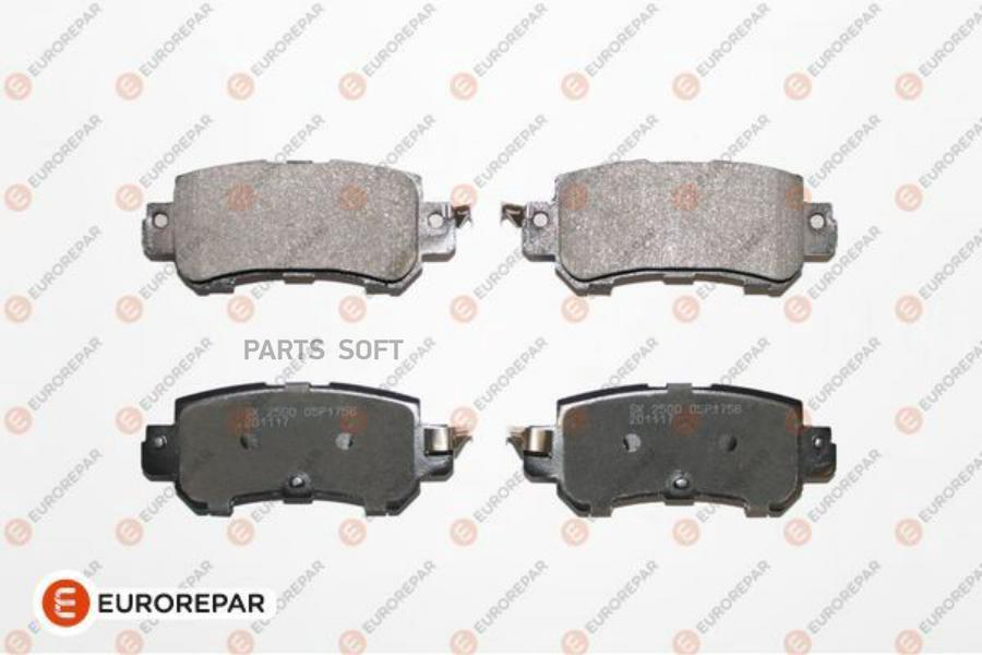 

EUROREPAR 1667812680 Колодки тормозные дисковые MAZDA CX-5 (KE, GH) 2.0 11 , rear () 1шт