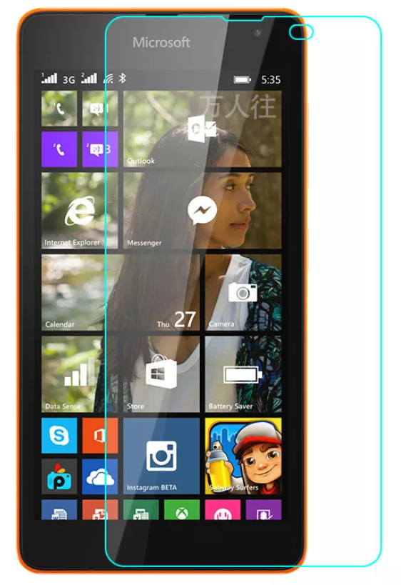 

Защитное стекло на Microsoft Lumia 535, прозрачное, X-CASE