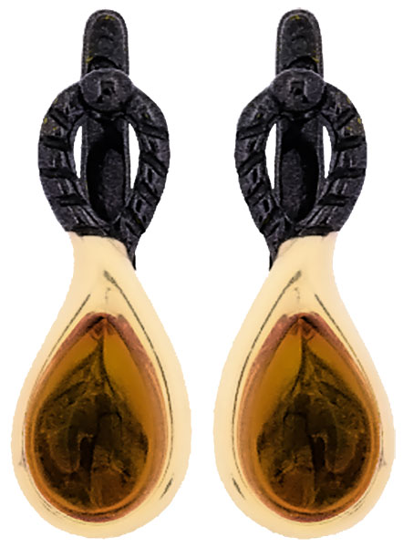 

Серьги из серебра с янтарем прессованным Baltzoloto Art.Studio 72161088-bz, 72161088-bz