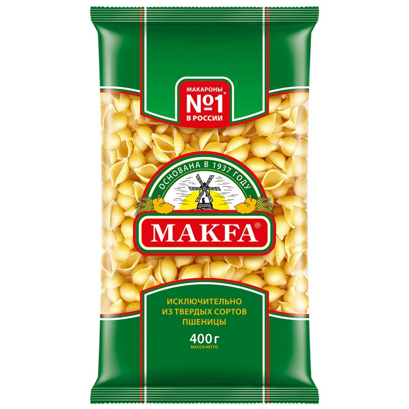 

Макароны Макфа Ракушки 400 г