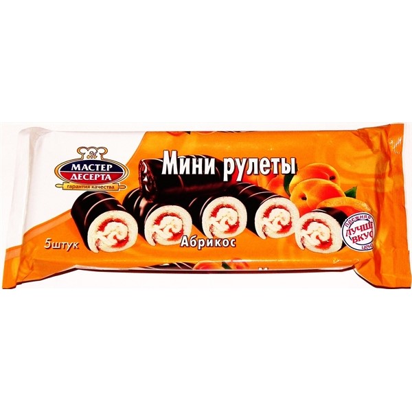 

Мини-рулеты Мастер десерта Абрикос 175 г