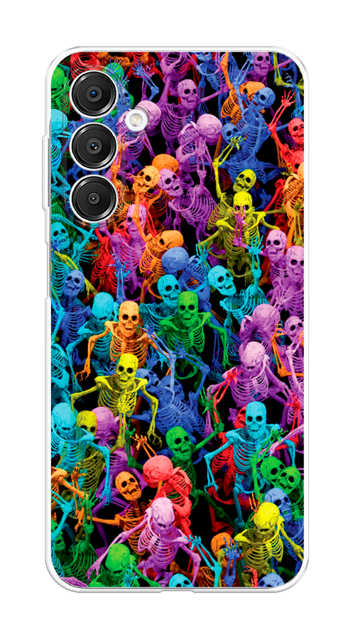 

Чехол на Samsung Galaxy A16 Вечеринка скелетов, Фиолетовый;желтый;оранжевый, 2110250-1