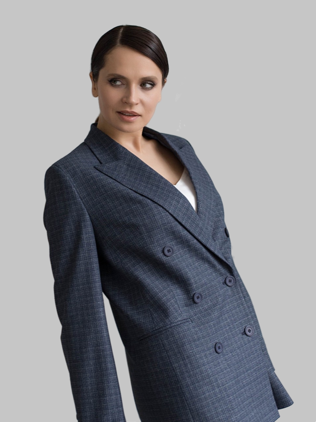 Пиджак женский LeNeS brand 558 синий 44 RU