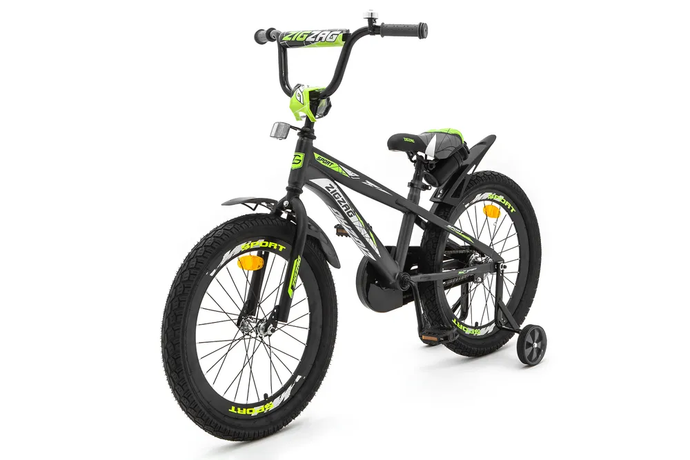 

Велосипед детский двухколесный ZIGZAG 20 SPORT черный, SPORT