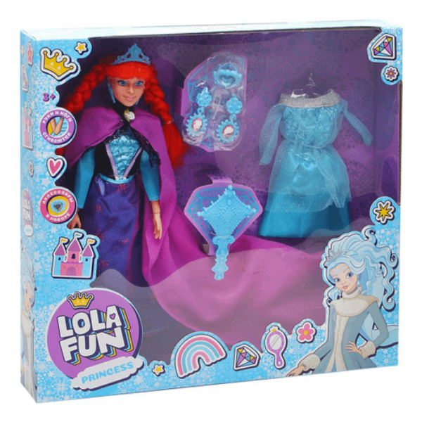 Кукла Lola Fun Принцесса с аксессуарами 5 предметов