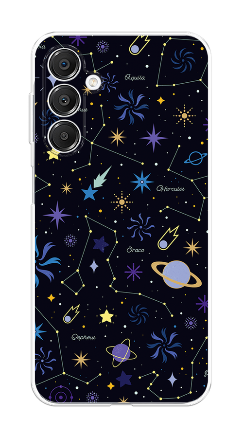 

Чехол на Samsung Galaxy A16 Цветной космос, Желтый, 2110250-1