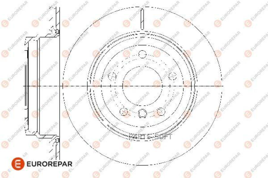 

EUROREPAR 1667861480 Диск тормозной BMW 1 (E81) 130 i 2006 , front, D=300x20 1шт