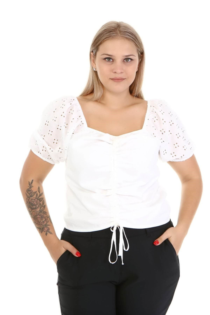 

Топ женский My Line Moda 1510 белый 46 RU (товары доставляются из-за рубежа), 1510