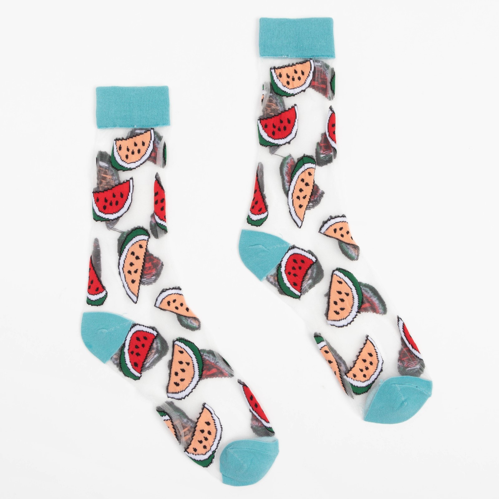 

Носки женские MINAKU MINAKU: Glass socks голубые 23-25, Голубой, MINAKU: Glass socks
