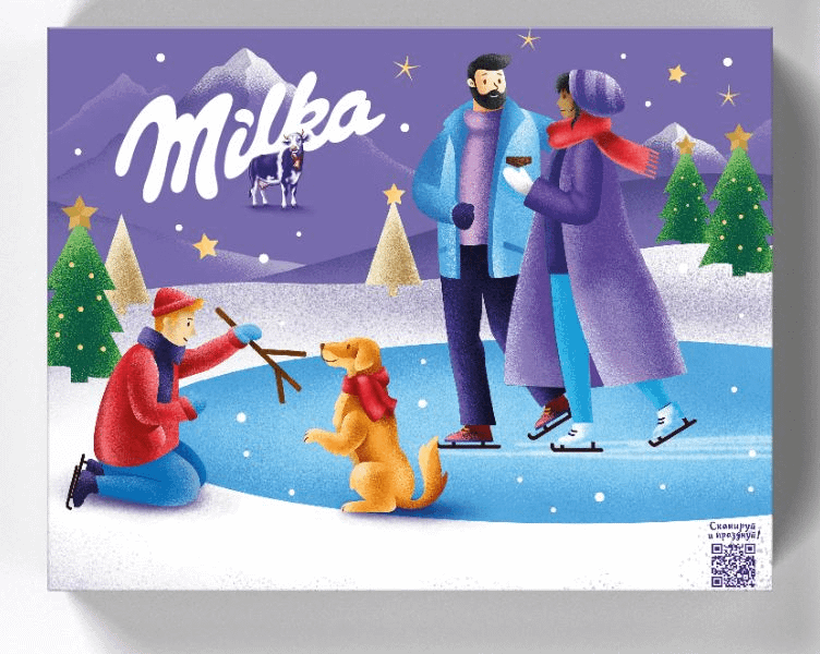 

Набор шоколада Milka молочный фундук-клубника-карамель 3 шт 250 г