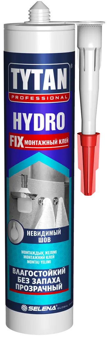 Клей монтажный Tytan Professional Hydro Fix 310 мл led dl 2w 7 невидимый коннектор для фиксинга i прямой d13mm с термоус на клеевой основе