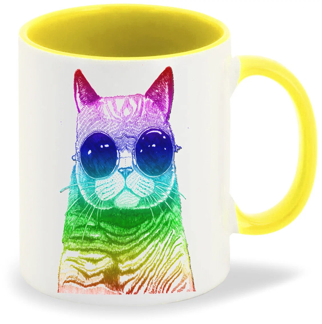

Кружка CoolPodarok Животные Радужный кот