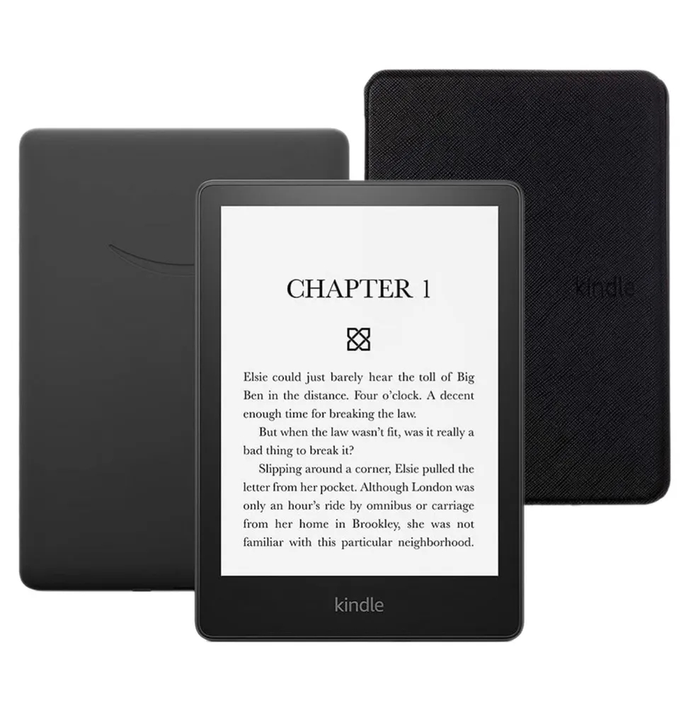 

Электронная книга Amazon Kindle Paperwhite 2021 (11th generation) черный (7564), Kindle Paperwhite 2021 + чехол UltraSlim черный