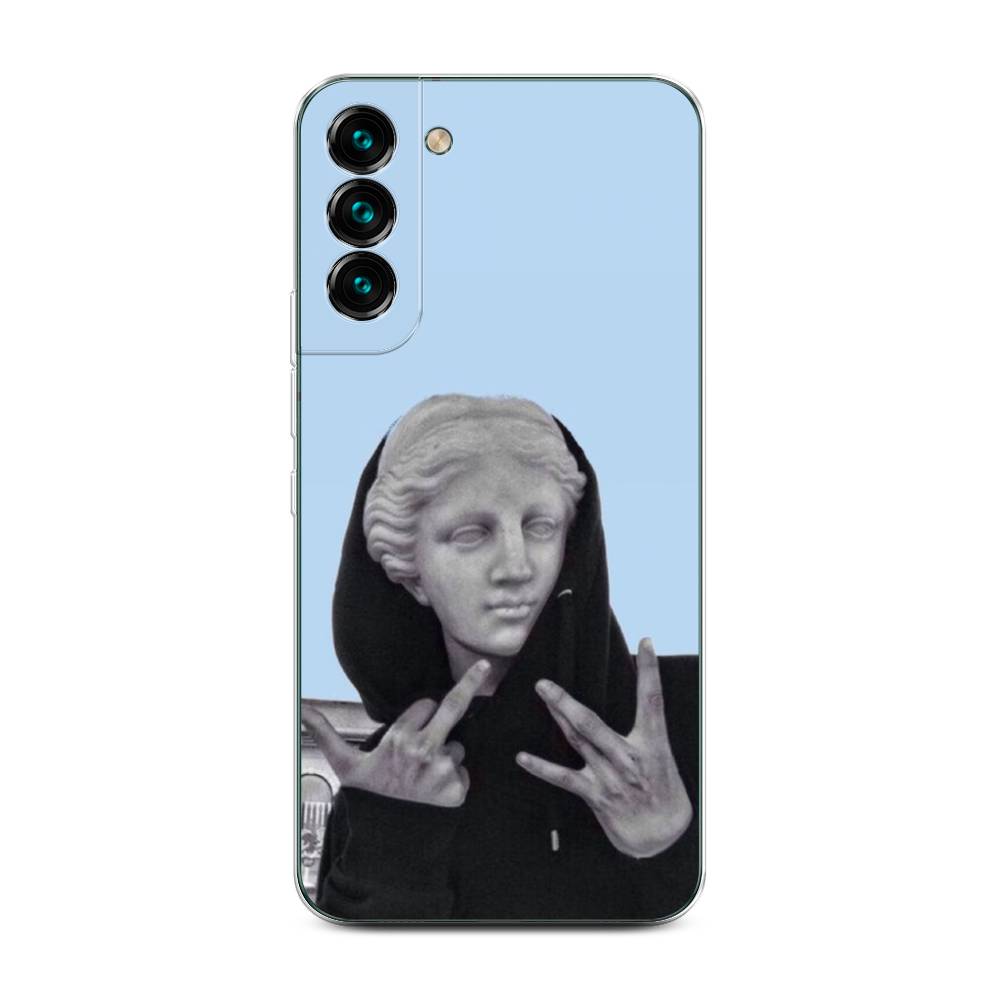 

Чехол Awog на Samsung Galaxy S22 + / Самсунг S22 + "SWAG статуя", Голубой, 2103950-9