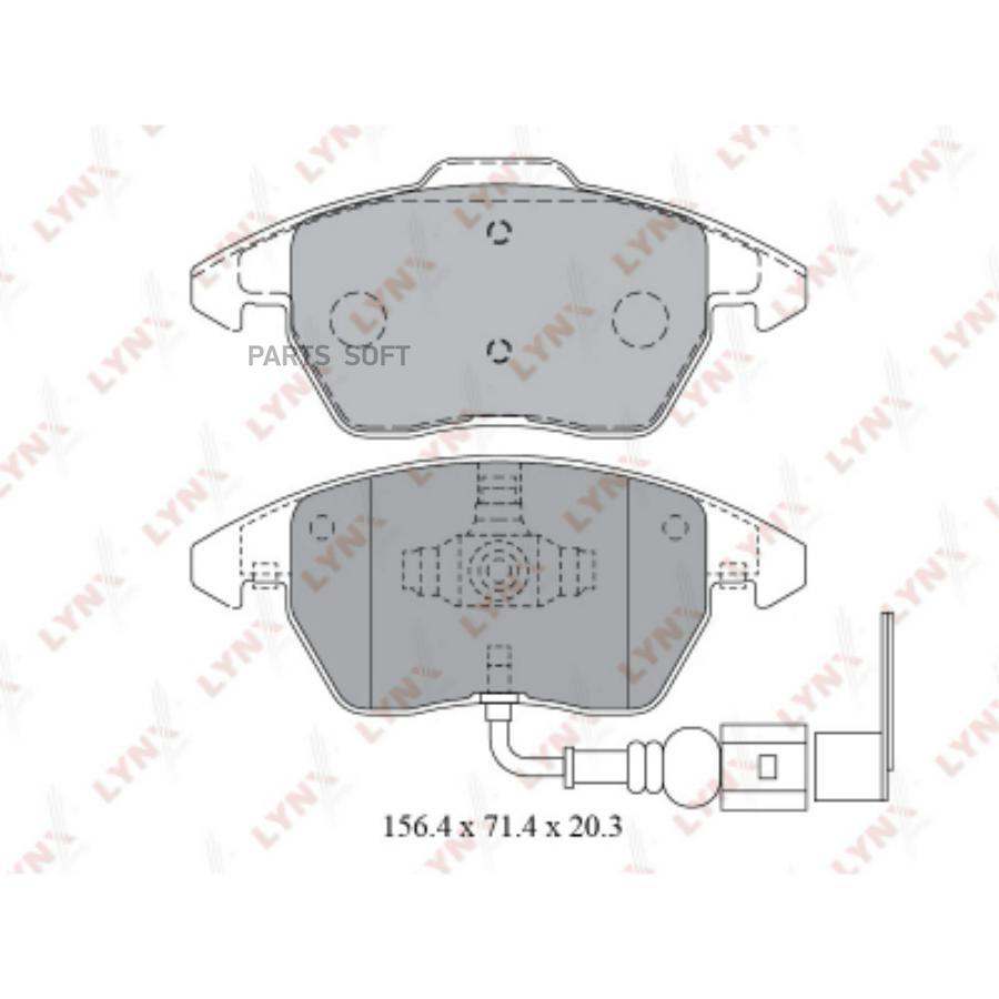 

Тормозные колодки LYNXauto дисковые bd1203