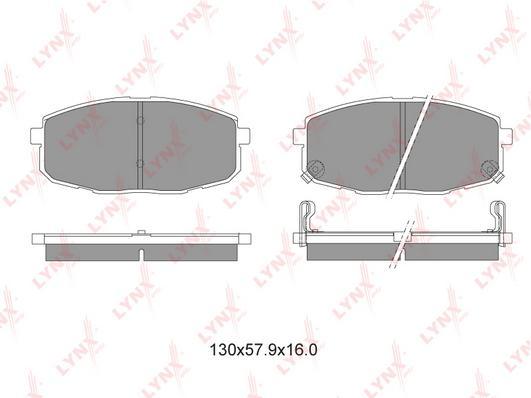

Тормозные колодки LYNXauto дисковые bd4404
