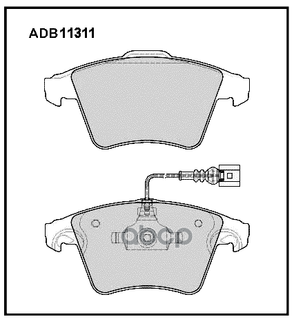 

Тормозные колодки ALLIED NIPPON передние дисковые ADB11311, ADB11311
