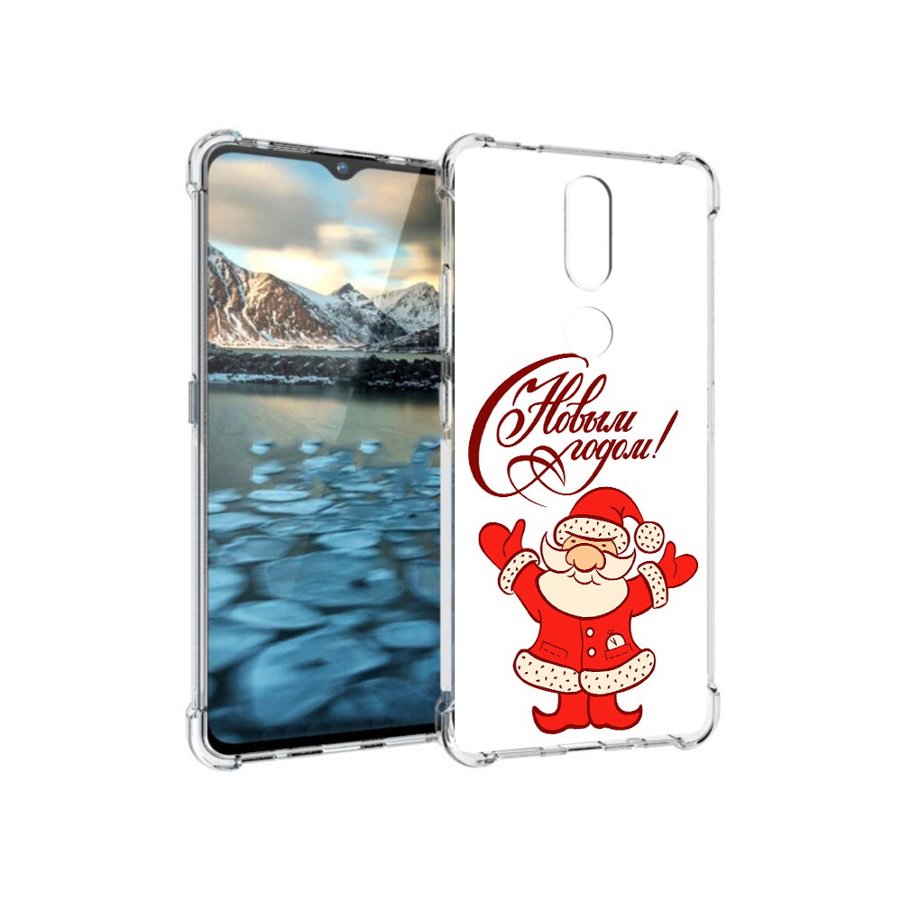 

Чехол MyPads Tocco для Nokia 2.4 Добрый дед мороз с новым годом 2023 (PT227049.107.69), Прозрачный, Tocco