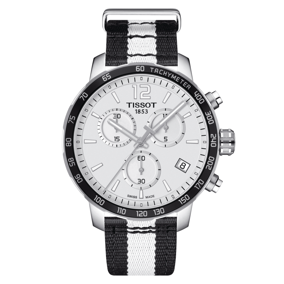 Наручные часы унисекс Tissot QUICKSTER CHRONOGRAPH NBA BROOKLYN NETS белые/черные