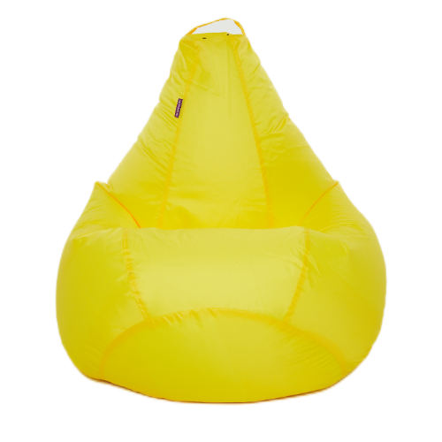 фото Чехол для кресла-мешка happy-puff груша, оксфорд желтый, размер xxxxl