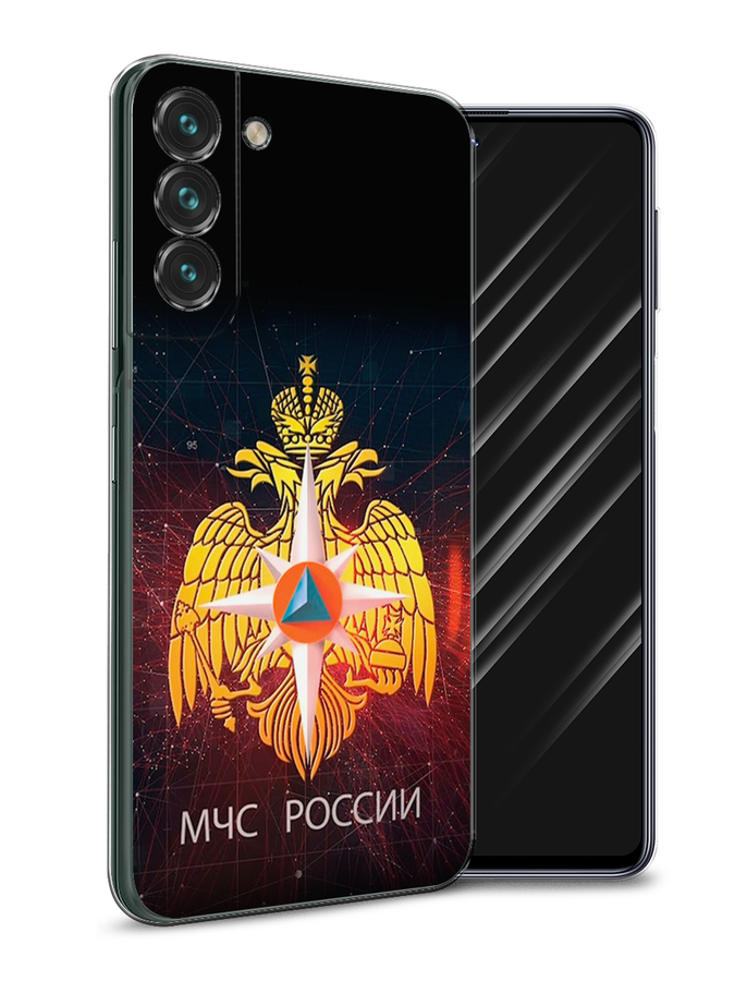 

Чехол Awog на Samsung Galaxy S22 + / Самсунг S22 + "МЧС России", Черный;желтый;красный, 2103950-5