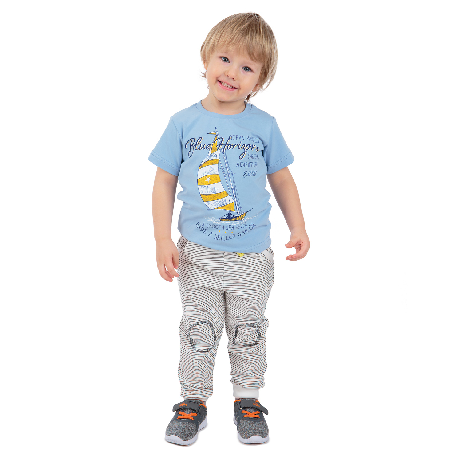 

Футболка Leader Kids Морской фрегат голубой р.110, GL001068091