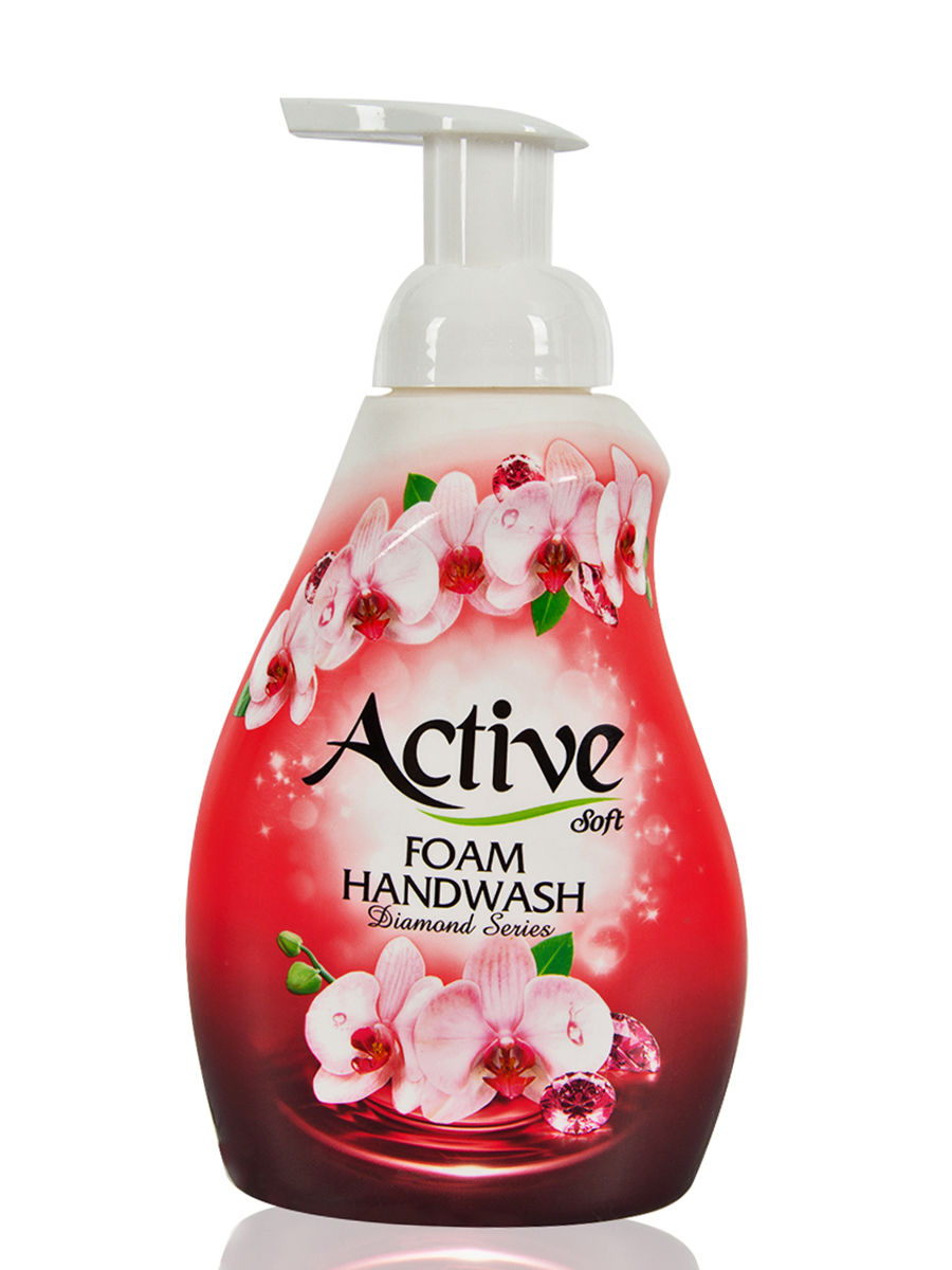 Пенка-мыло для рук Active Сияющий бриллиант дозатор 500 мл herbolive оливковое мыло с глицерином 85