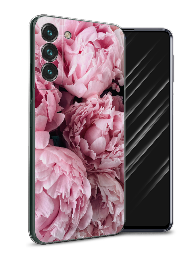 

Чехол Awog на Samsung Galaxy S22 + / Самсунг S22 + "Нежные пионы", Розовый;черный;белый, 2103950-8