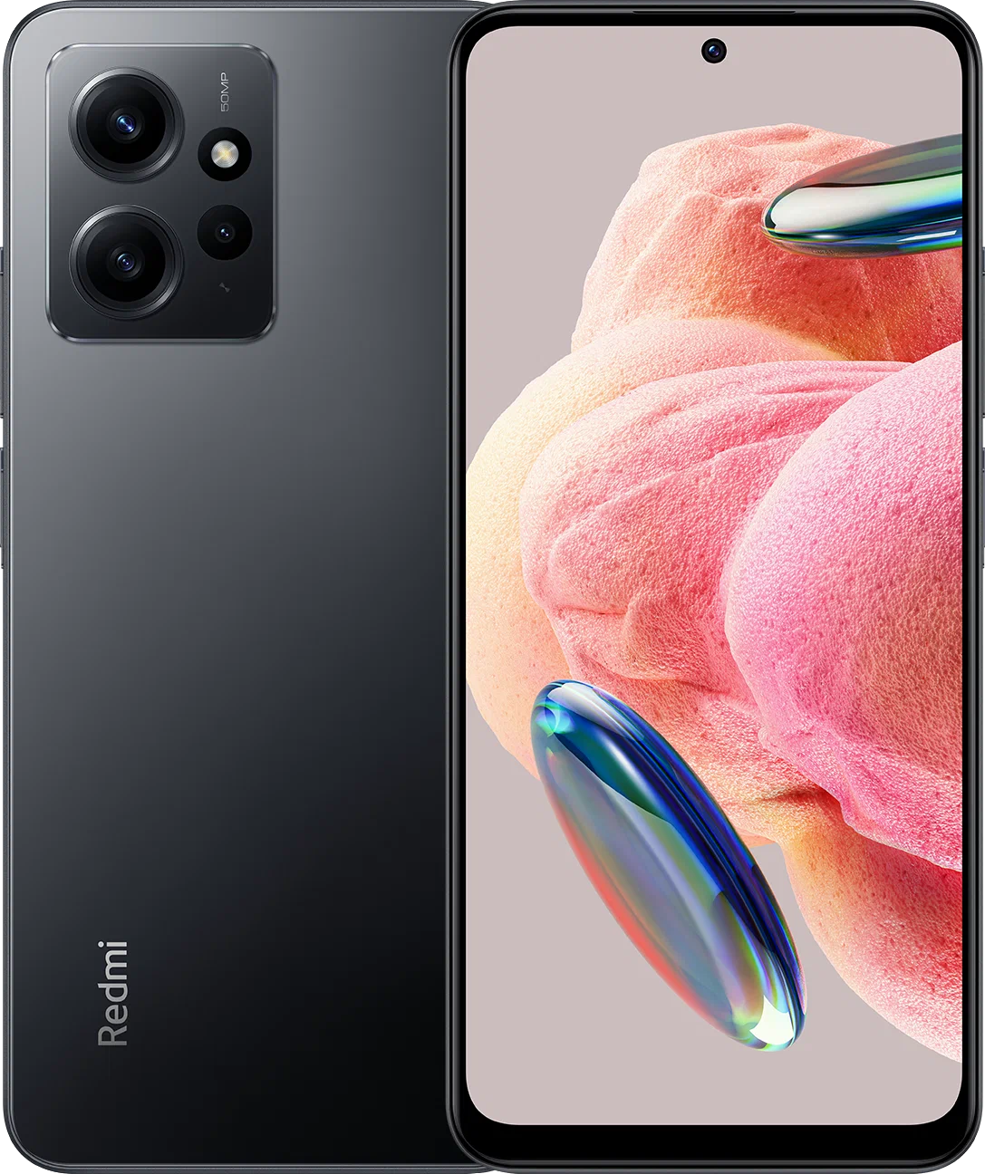 Смартфон Xiaomi Redmi Note 12 4G 6/128 ГБ Global, Dual nano SIM, черный