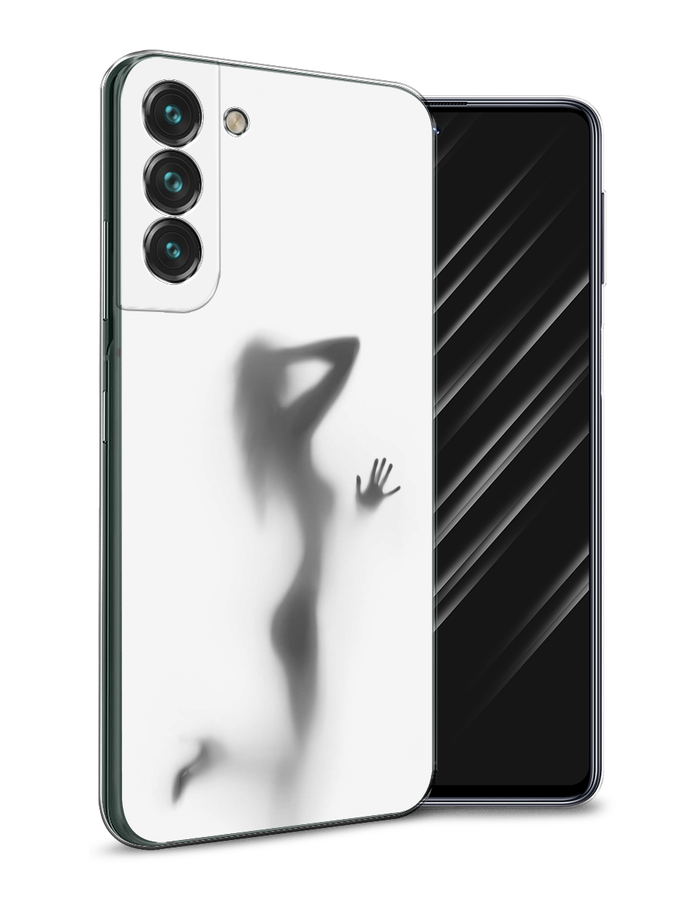 

Чехол Awog на Samsung Galaxy S22 + / Самсунг S22 + "Стекло в душе", Белый;серый;черный, 2103950-7