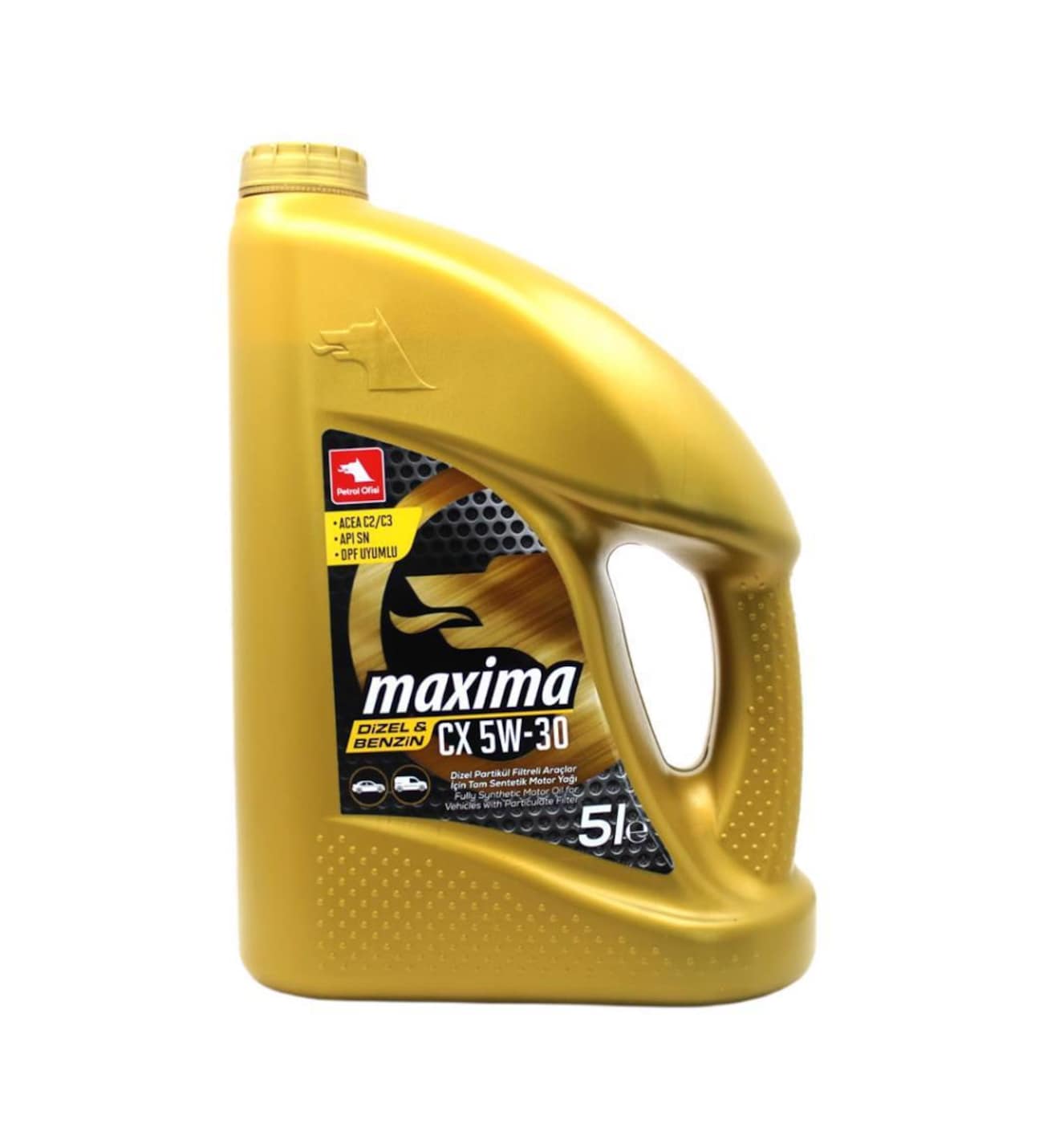 Моторное масло Petrol Ofisi MAXIMA CX 5W-30 синтетическое 5 л 11206-65YG