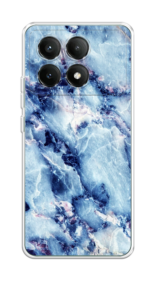 

Чехол на Poco X6 PRO 5G "Мрамор с синими прожилками", Синий, 320950-1