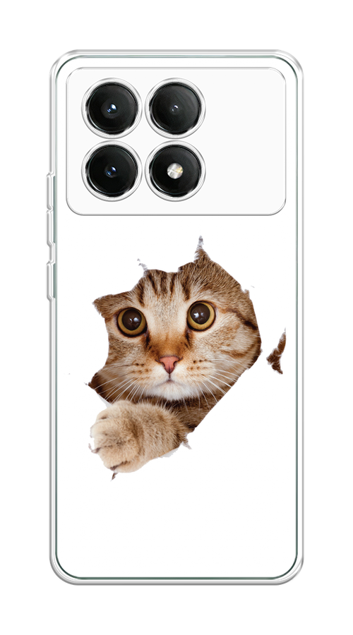 

Чехол на Poco X6 PRO 5G "Кот и бумага", Белый;коричневый, 320950-1
